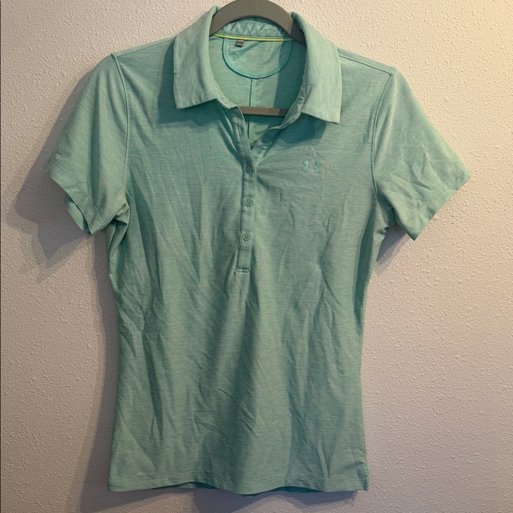 Light Green Polo Shirt under armour